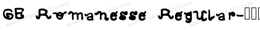 GE Romanesse Regular字体转换